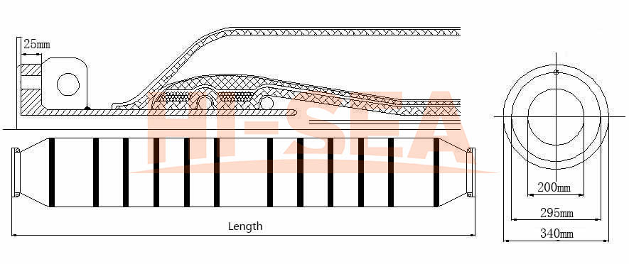 DN200 Dredge Self Floating Hose